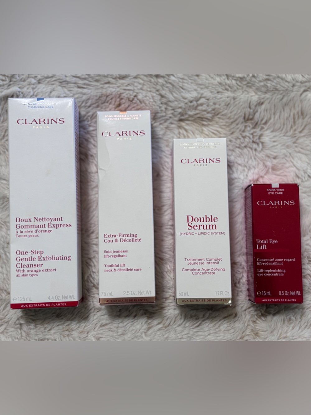 Clarins Luxury Skincare Bundle - 4 PC